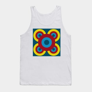 Retro flower in jewel tones Tank Top